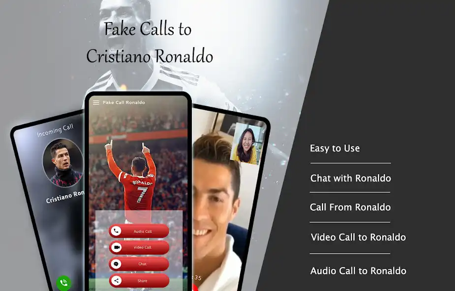 Play Ronaldo video call -prank call  and enjoy Ronaldo video call -prank call with UptoPlay