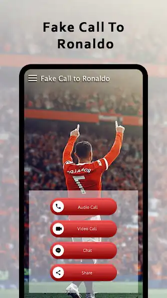 Play Ronaldo video call -prank call as an online game Ronaldo video call -prank call with UptoPlay