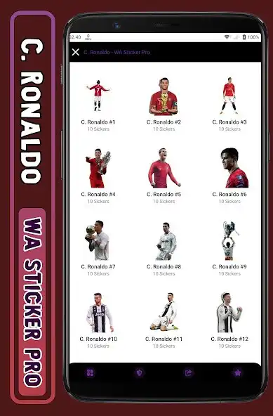Play Ronaldo - WA Sticker Pro  and enjoy Ronaldo - WA Sticker Pro with UptoPlay