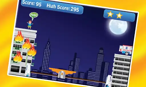 Play Roof Jumper Fire Rescue as an online game Roof Jumper Fire Rescue with UptoPlay