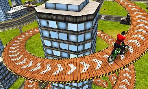 Play Rooftop Bicycle Stunt Rider 3D