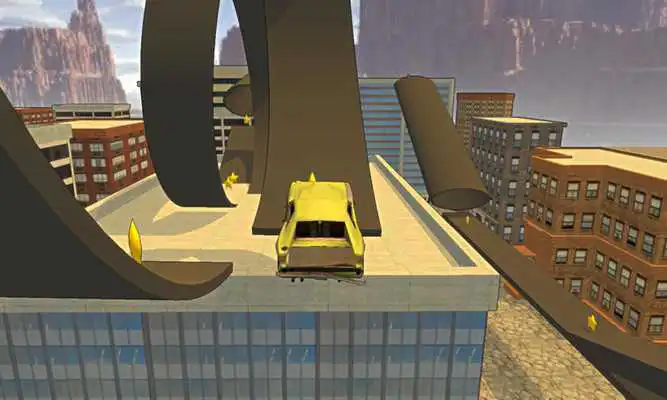 Play Rooftop Car Stunts 3D