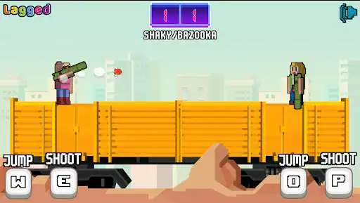 Play Rooftop Shooters - 2 Player Games as an online game Rooftop Shooters - 2 Player Games with UptoPlay