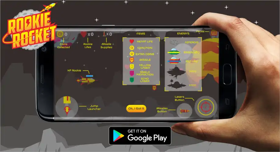Play Rookie Rocket as an online game Rookie Rocket with UptoPlay