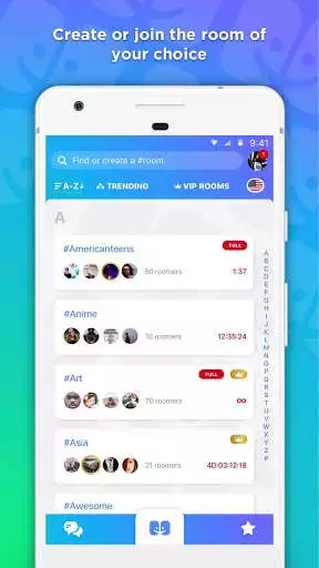 Play Roomco: chat rooms, date, fun  and enjoy Roomco: chat rooms, date, fun with UptoPlay