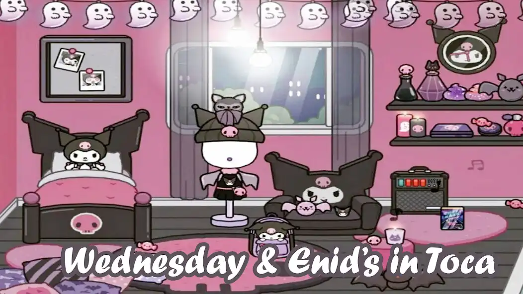 Play Room Ideas Wednesday Enid Toca as an online game Room Ideas Wednesday Enid Toca with UptoPlay