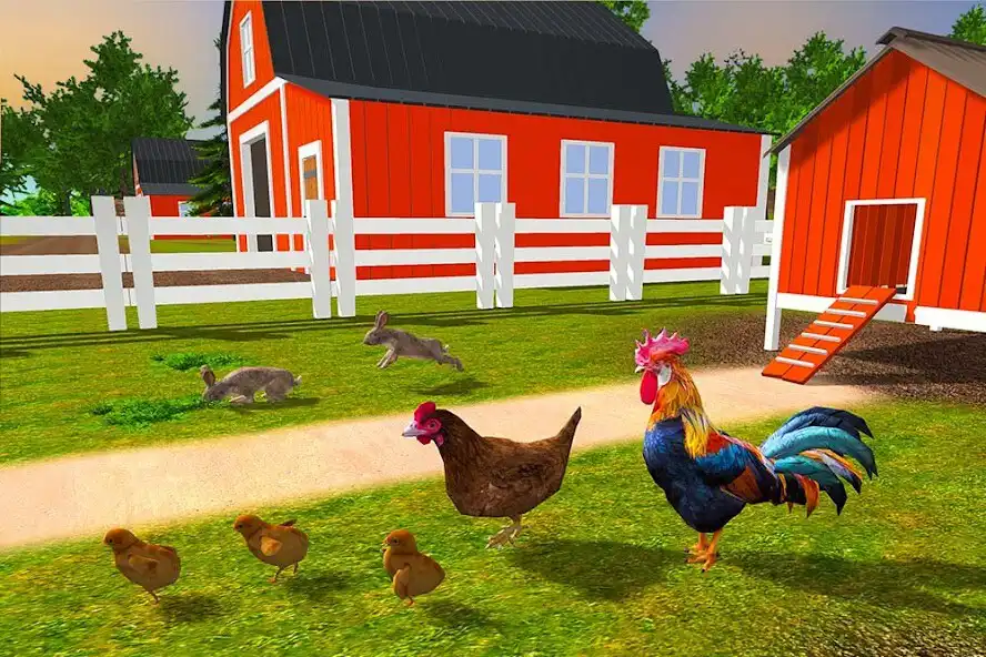 Play Rooster Simulator - Chick Life as an online game Rooster Simulator - Chick Life with UptoPlay