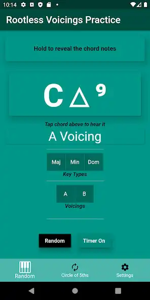 Play Rootless Voicings as an online game Rootless Voicings with UptoPlay