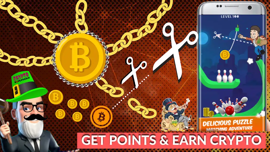 Play Rope Cut Puzzle Bitcoin Hit  and enjoy Rope Cut Puzzle Bitcoin Hit with UptoPlay