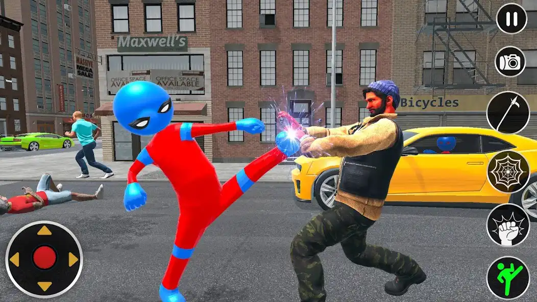 Play Rope Flying Stickman Rescue 3D  and enjoy Rope Flying Stickman Rescue 3D with UptoPlay