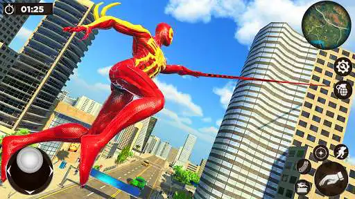 Play Rope Hero Gangster Crime - Spider Crime Voice City as an online game Rope Hero Gangster Crime - Spider Crime Voice City with UptoPlay