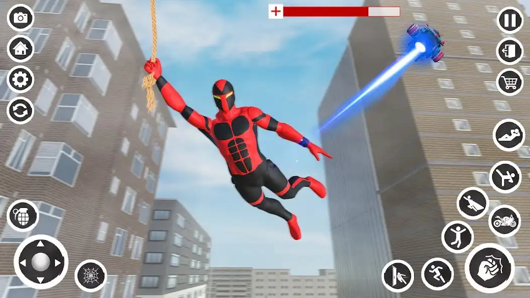 Play Rope Hero Mafia City Games as an online game Rope Hero Mafia City Games with UptoPlay