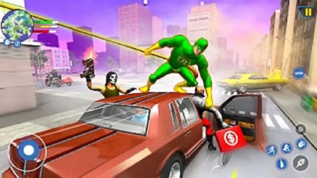 Play Rope Hero Mega Superhero Games as an online game Rope Hero Mega Superhero Games with UptoPlay