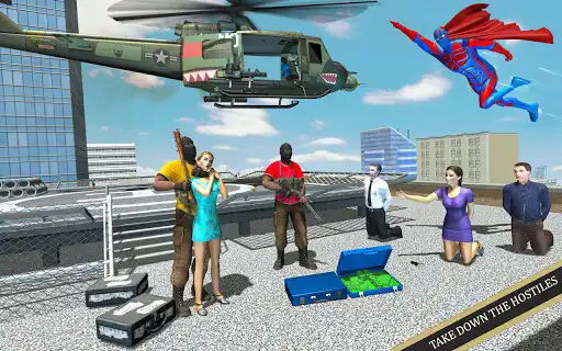 Play Rope Hero: Spider Hero Games as an online game Rope Hero: Spider Hero Games with UptoPlay