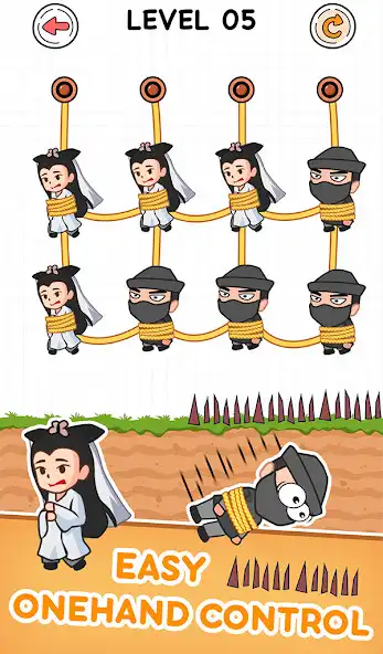 Play Rope Rescue: Cut Save Puzzle as an online game Rope Rescue: Cut Save Puzzle with UptoPlay