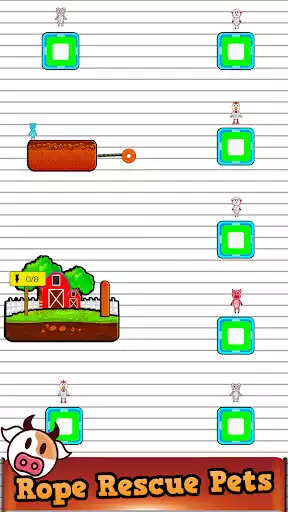 Play Rope Rescue Pets-Zipline Unique Games as an online game Rope Rescue Pets-Zipline Unique Games with UptoPlay