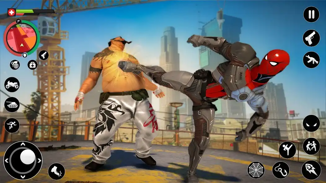 Play Rope Robot Hero Crime Fighter as an online game Rope Robot Hero Crime Fighter with UptoPlay