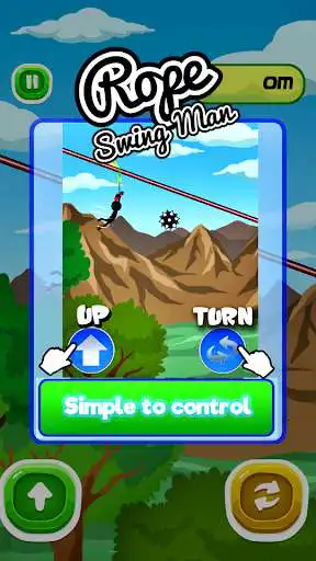 Play Rope Swing Man as an online game Rope Swing Man with UptoPlay