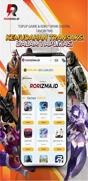 Play RORIZMA ID - Agen TopUp Murah as an online game RORIZMA ID - Agen TopUp Murah with UptoPlay