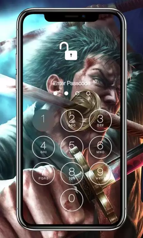 Play Roronoa Zoro HD Lock Screen