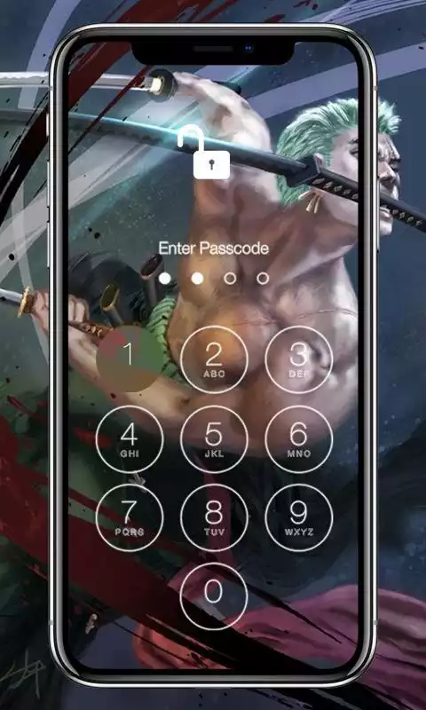 Play Roronoa Zoro HD Lock Screen