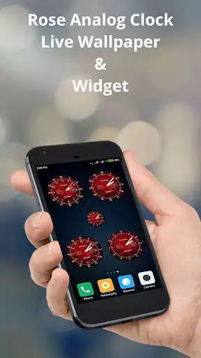 Play Rose Analog Clock