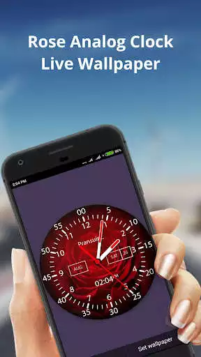 Play Rose Analog Clock