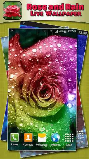 Play Rose and Rain Live Wallpaper as an online game Rose and Rain Live Wallpaper with UptoPlay