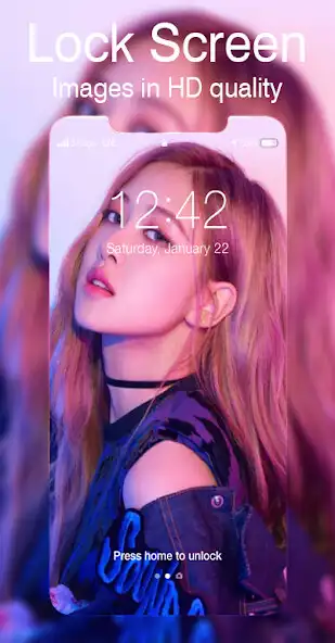 Play Rose Blackpink Lockscreen as an online game Rose Blackpink Lockscreen with UptoPlay