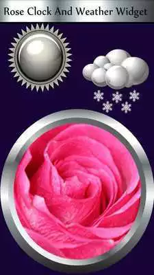 Play Rose Clock And Weather Widget