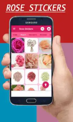 Play Rose day love stickers
