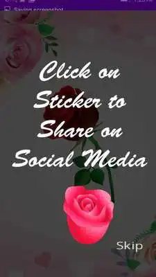 Play Rose day love stickers