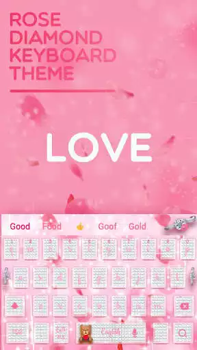 Play Rose diamond keyboard theme