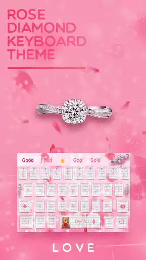 Play Rose diamond keyboard theme
