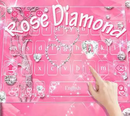 Play Rose diamond keyboard theme
