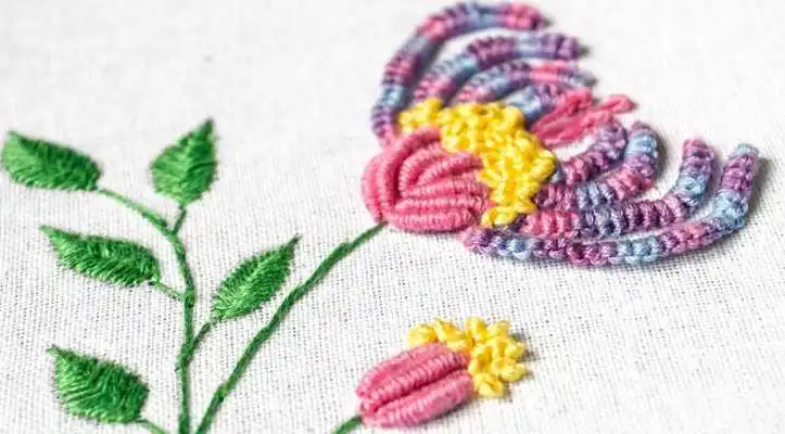 Play rose embroidery tutorials