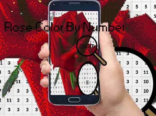 Play Rose Flower Color By Number  and enjoy Rose Flower Color By Number with UptoPlay