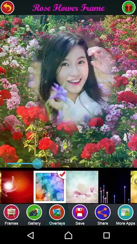 Play Rose Flower Frame