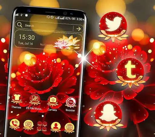 Play Rose Flower Glare Launcher Theme  and enjoy Rose Flower Glare Launcher Theme with UptoPlay