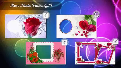 Play Rose GIF Photo Frame Editor as an online game Rose GIF Photo Frame Editor with UptoPlay