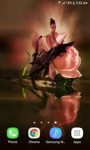 Play Rose Girl Live Wallpaper as an online game Rose Girl Live Wallpaper with UptoPlay