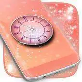 Free play online Rose Gold Clock Wallpaper APK