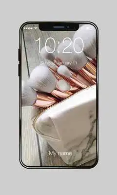 Play Rose Gold Cosmetics Brush Flowers HD Lock Security