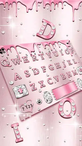 Play Rose Gold Diamonds Keyboard Theme  and enjoy Rose Gold Diamonds Keyboard Theme with UptoPlay
