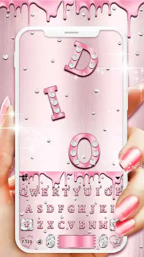 Play Rose Gold Diamonds Keyboard Theme as an online game Rose Gold Diamonds Keyboard Theme with UptoPlay