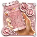 Free play online Rose Gold Glitter Theme  APK
