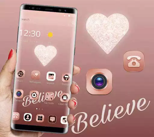 Play Rose Gold Heart Theme  and enjoy Rose Gold Heart Theme with UptoPlay