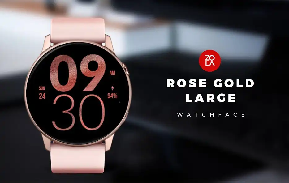 Play Rose Gold Large Watch Face  and enjoy Rose Gold Large Watch Face with UptoPlay