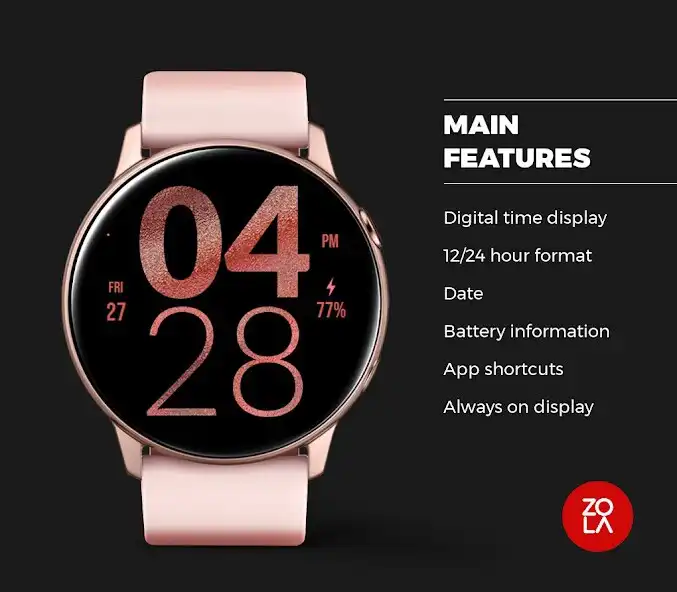 Play Rose Gold Large Watch Face as an online game Rose Gold Large Watch Face with UptoPlay