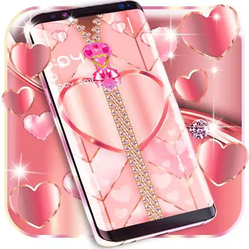 Play Rose gold lock screen zipper APK Play Rose gold lock screen zipper APK